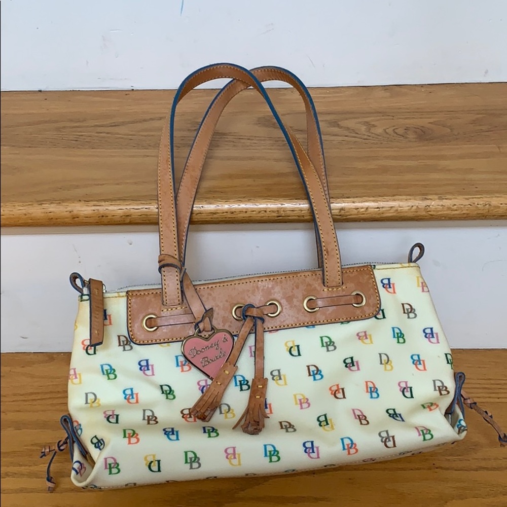 Dooney and Bourke Rainbow Monogram Mini Tote